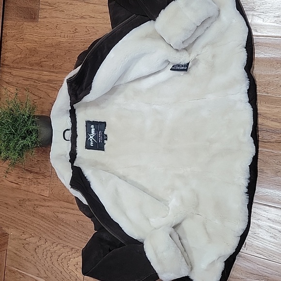 NWOT Wilson's Suede Leather Ranchers Jacket w/ Faux Fur - Picture 9 of 16